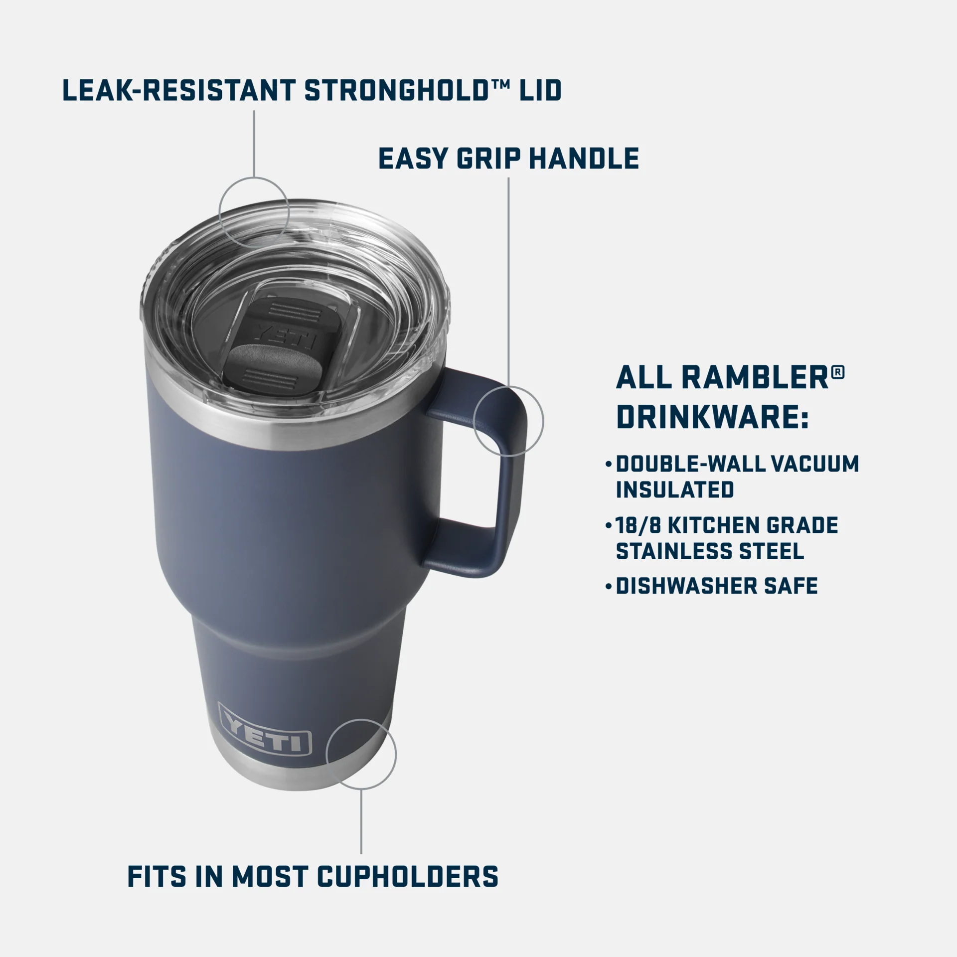 Rambler® 30 oz (887 ml) Reismok - Image 3